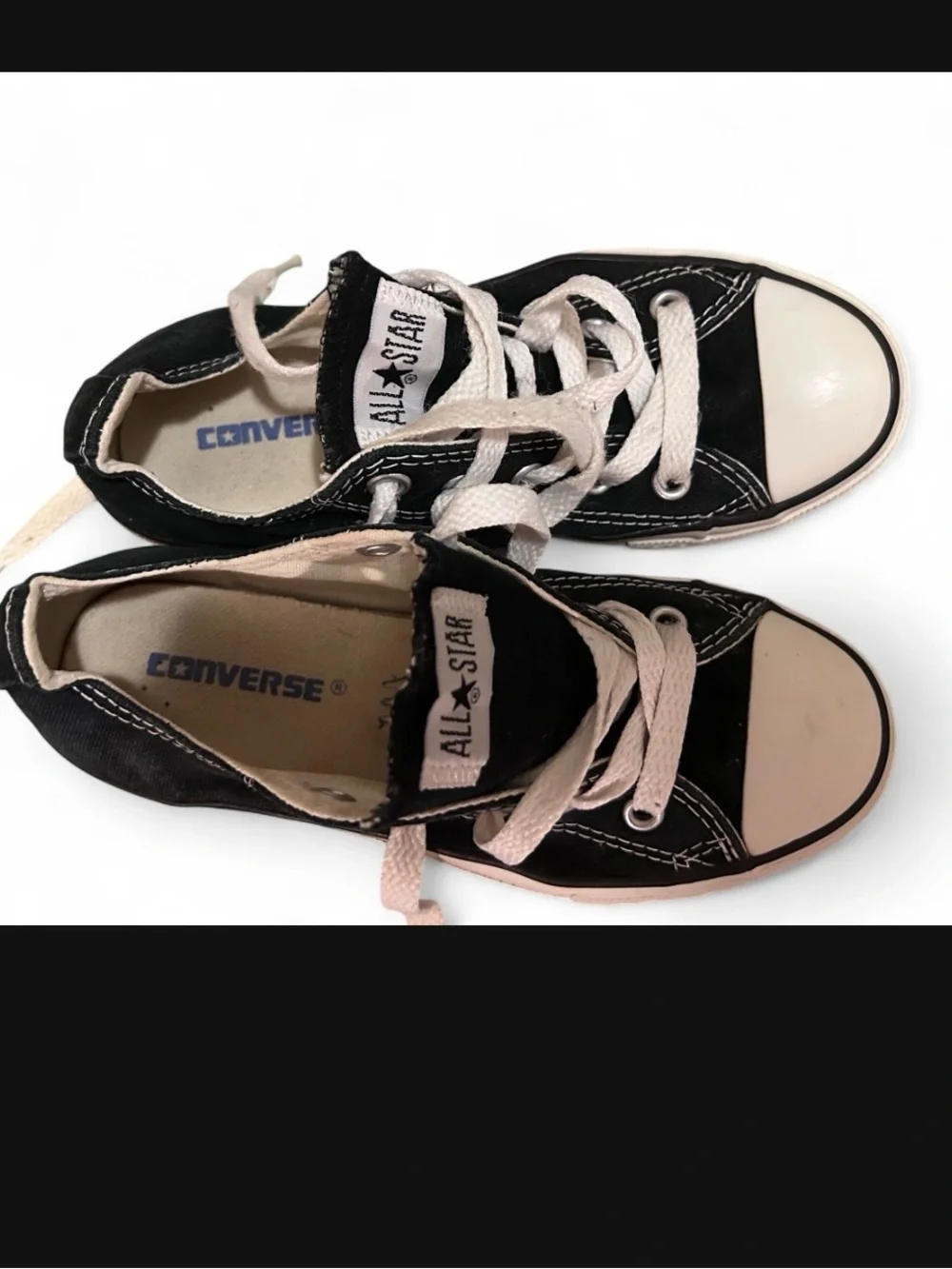 Converse Chuck Taylor All Star Black Low Top Sneakers Kids Size 13
